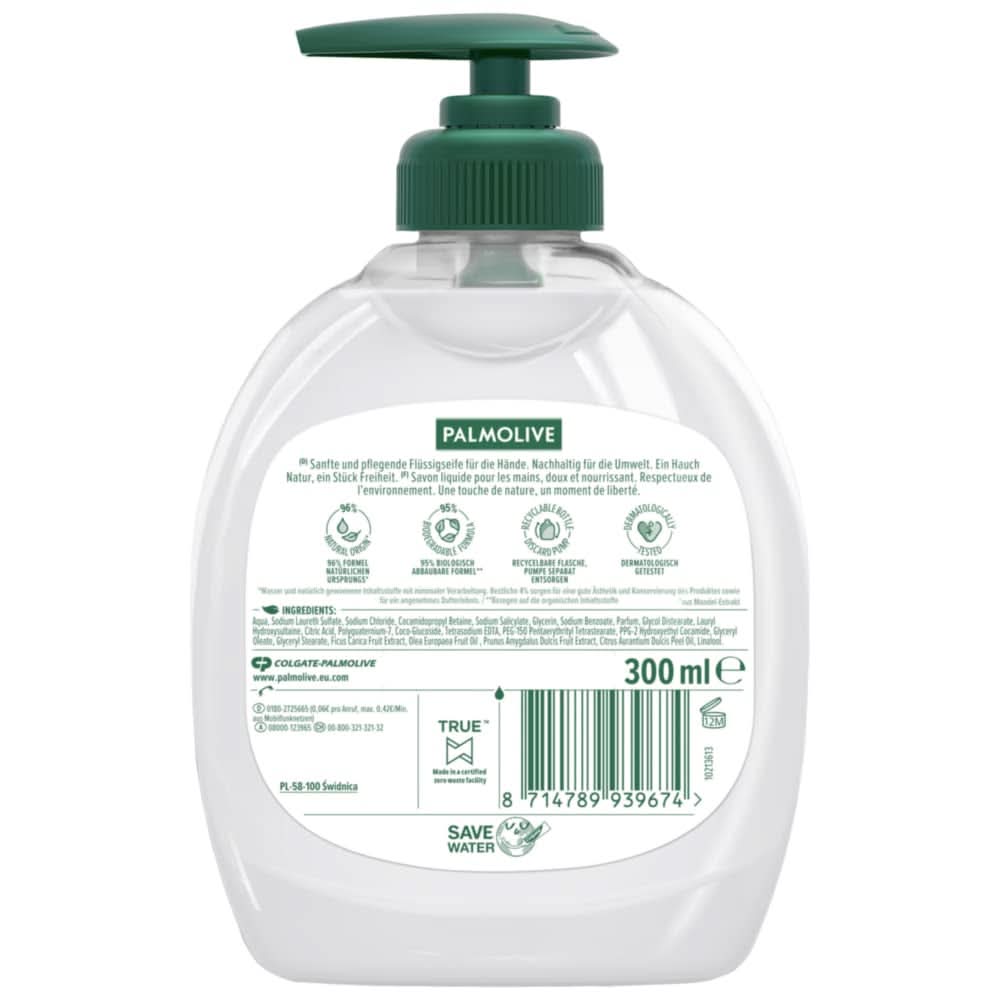 Palmolive Flüssige Handseife, Set 6 x 300 ml Naty Shop