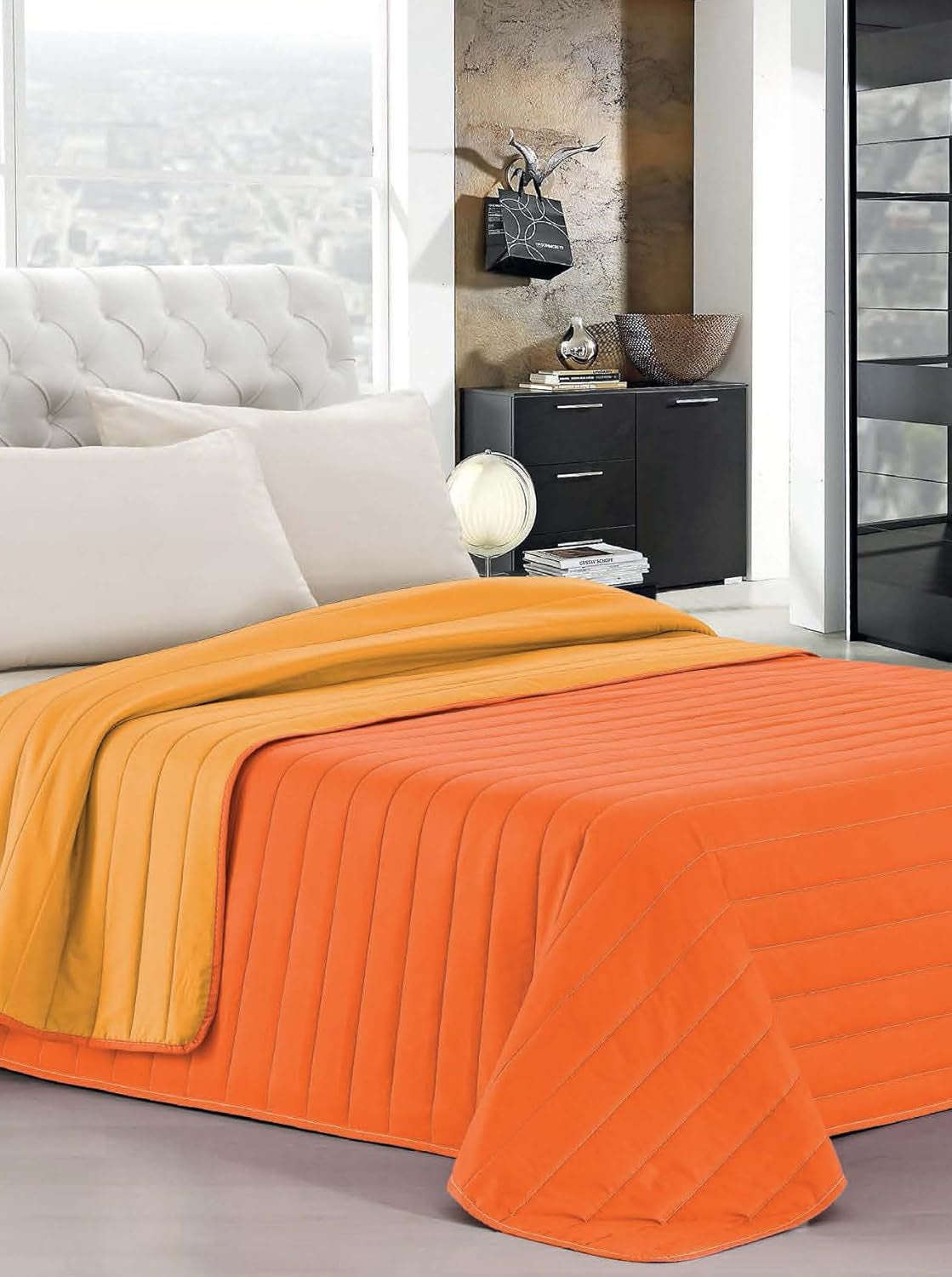 Italienische Bettwäsche Estivo Einzelbett, Leinen, Aqua, 170 x 270 cm