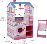 Olivia's Little World Teamson Kids Holzpuppen, 45 cm, doppelseitig, für Kinder TD-11460W