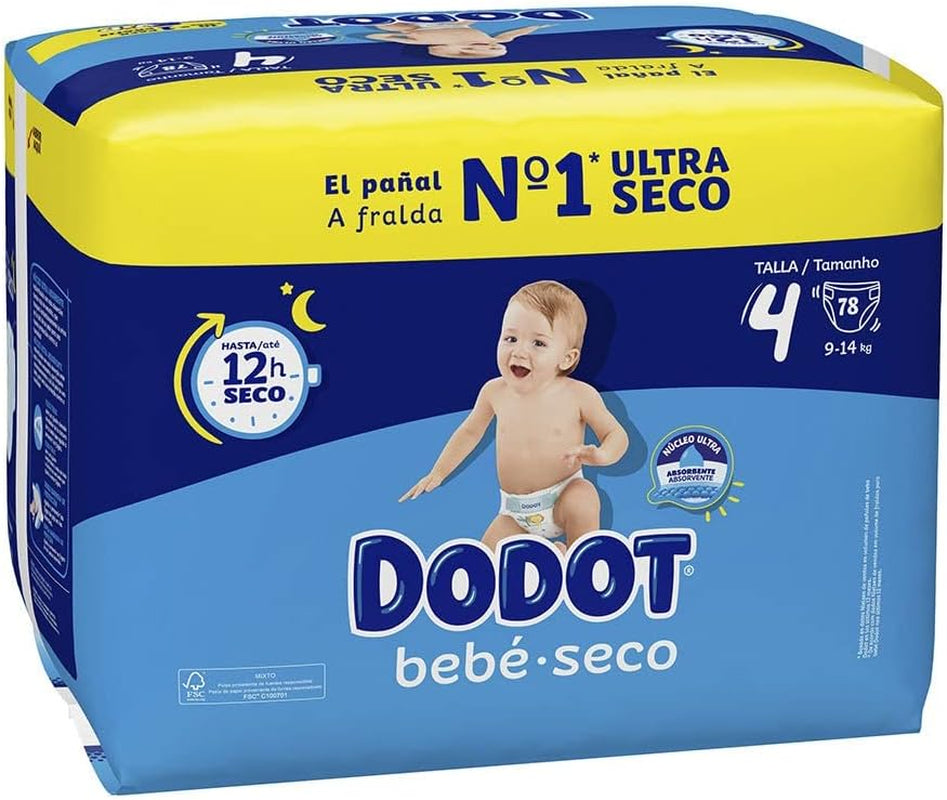 Bebé-Seco Windeln, Größe 3, 6 kg – 10 kg, 84 Windeln, Trocknung bis zu 12 Stunden