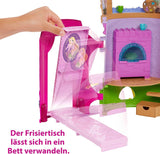 Disney Princess HMV99 – Beweglicher Rapunzel-Puppen- und Spielturm mit rundum Spaß, 6 Spielbereichen und 15 Zubehörteilen, inspiriert vom Disney-Film, Spielzeug für 3-jährige Puppen Naty Shop Dolls
