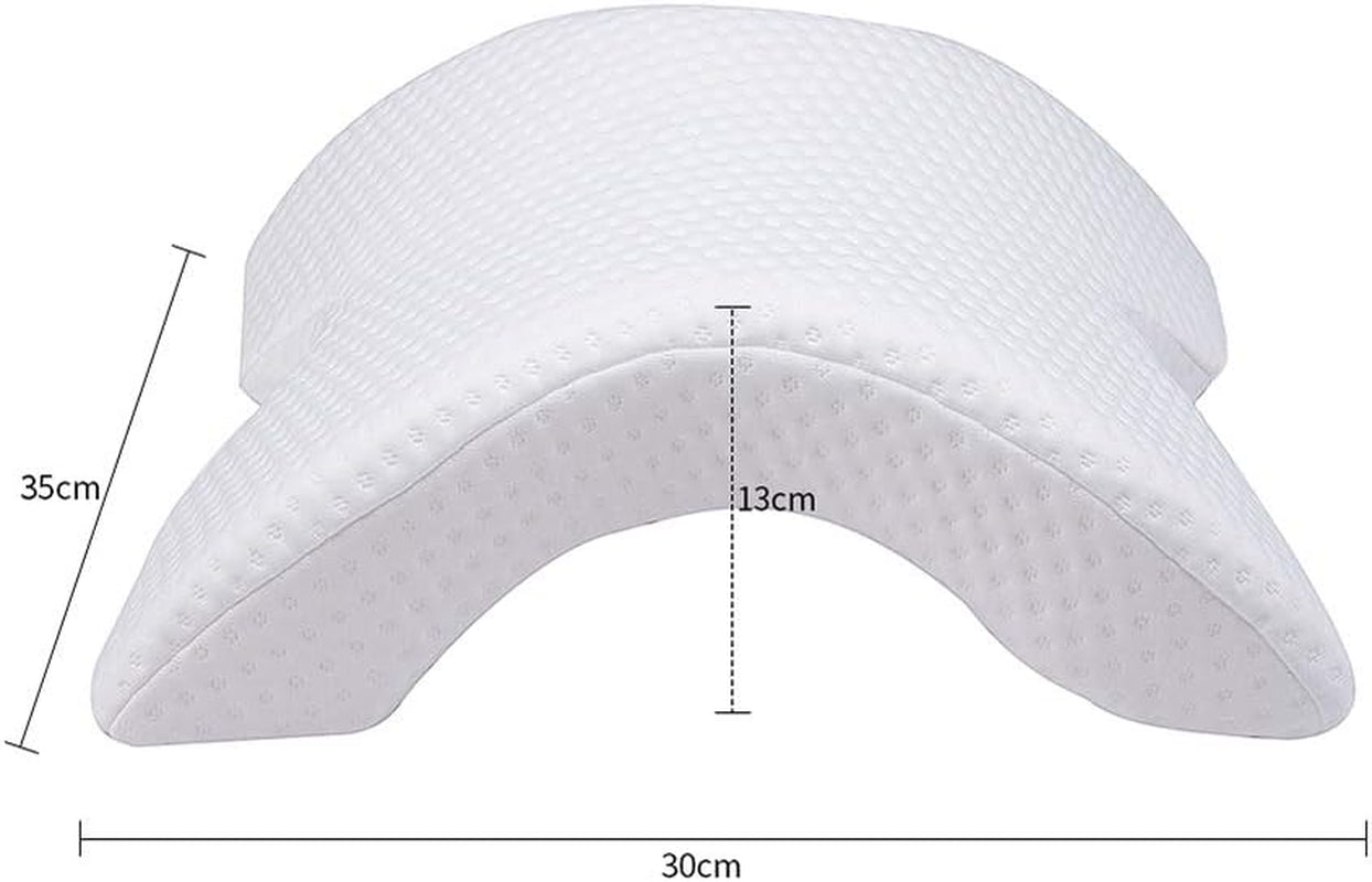 MINGZE Multifunktionales Memory-Schaum-Kissen, Nackenkissen, Schaumstoff, U-förmiges Nackenkissen mit Schleife, langsames Rebound-Schlafkissen, Rebound-Druckkissen, Kissen aus Eisseide für Hand- und Nackenschutz, zervikale orthopädische Kissen, Naty Shop