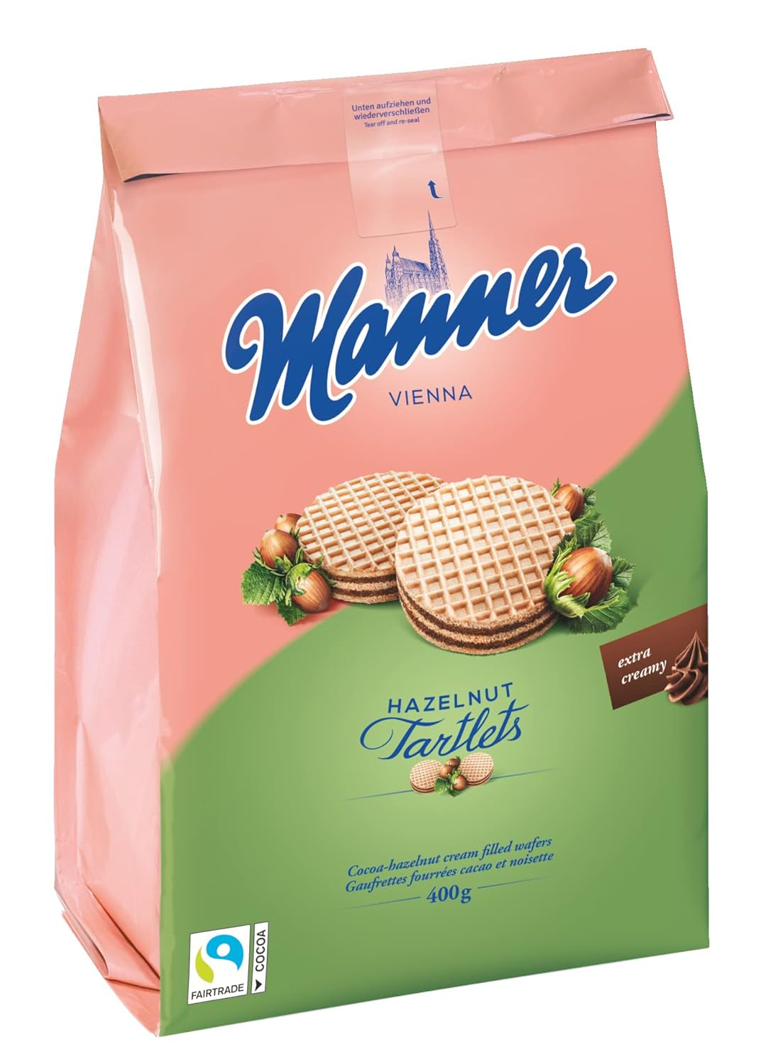 Tarte Art | Knusprige Haselnusscremekekse | 1 Packung (400 g)