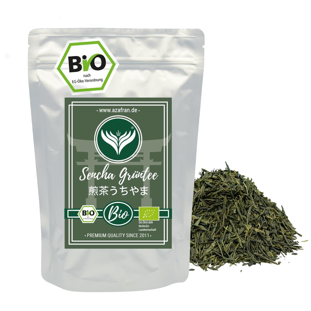 Azafran Grüntee – Bio Sencha Grüntee lose geschnitten – Original Uchiyama aus Japan 250 g