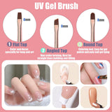 10 Stück Nail-Art-Pinsel, Nagel-Gel-Nagellack-Malpinsel, Zeichenstift, Nagel-Liner-Pinsel und Nagel-Dotting-Stift für Gel-Nagellack, DIY, Maniküre, Salon zu Hause