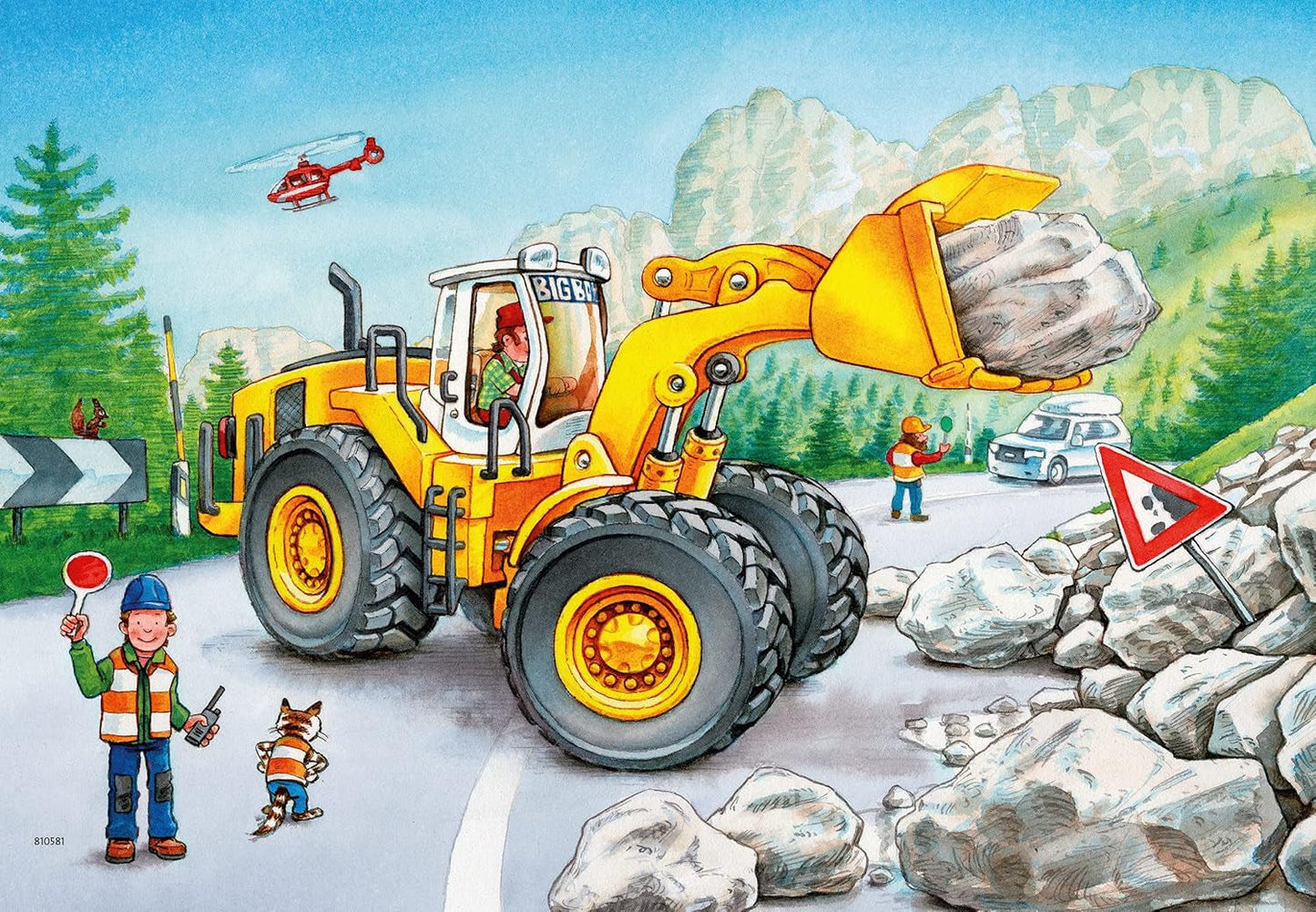 Ravensburger Puzzle für Kinder - 07802 Bagger und Forsttraktor - Puzzle für Kinder ab 4 Jahren, mit 2X24 Teilen Puzzle Naty Shop