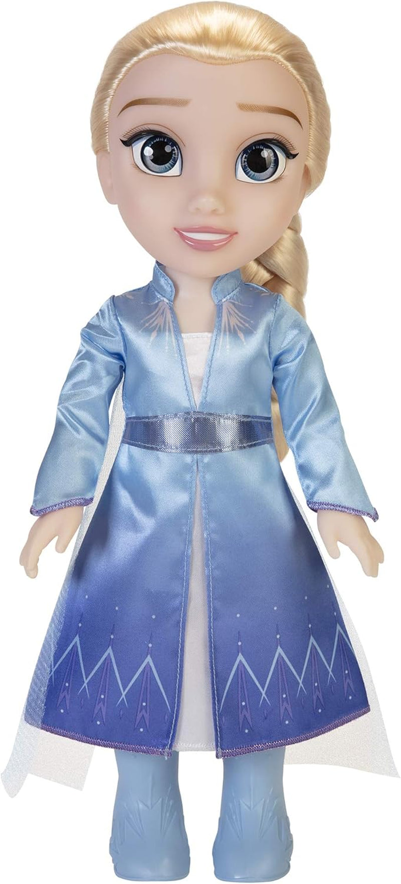 Disney Frozen 2 Elsa Reisepuppe, 35 cm große Puppe mit Kleid im Kultfilm-Stil, Stiefeln und langen geflochtenen Haaren für zusätzlichen Spielspaß, für Mädchen ab 3 Jahren