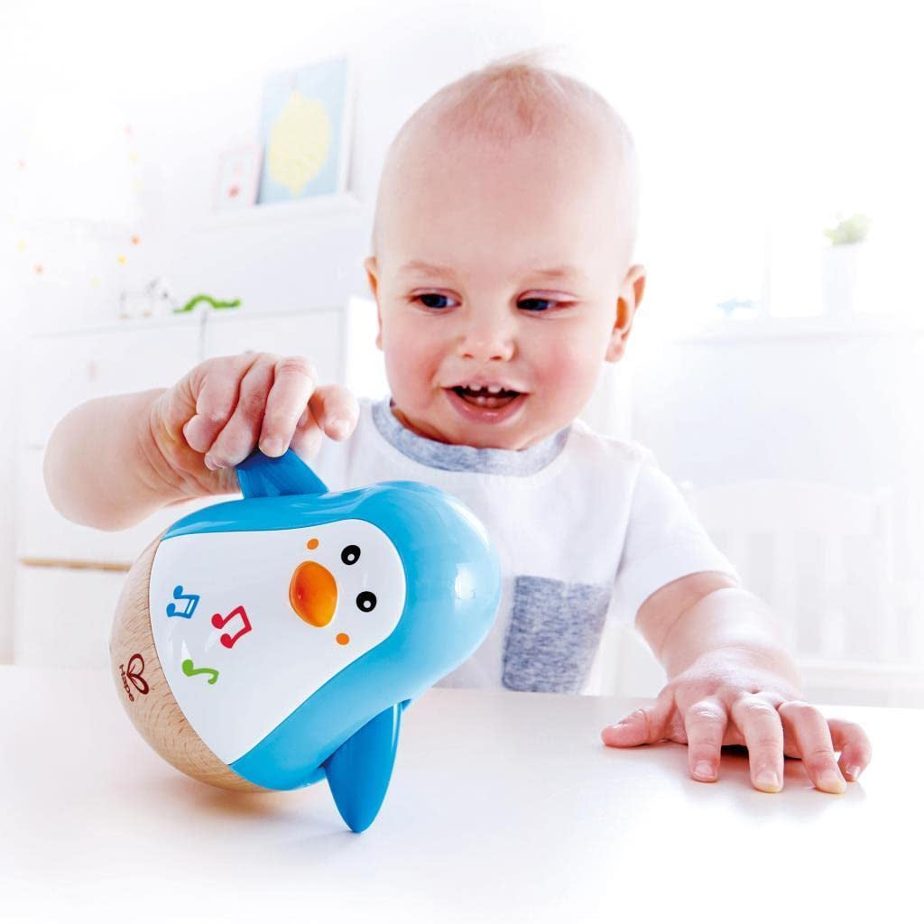 Baby Einstein Magic Touch Musikspielzeug mit Holztrommel für 6 Monate und älter & Hape Pinguin Musikalischer Wobbler, bunte Wackelmelodie, Roly-Poly-Spielzeug für 6 Monate und älter Bebe Toys Naty Shop