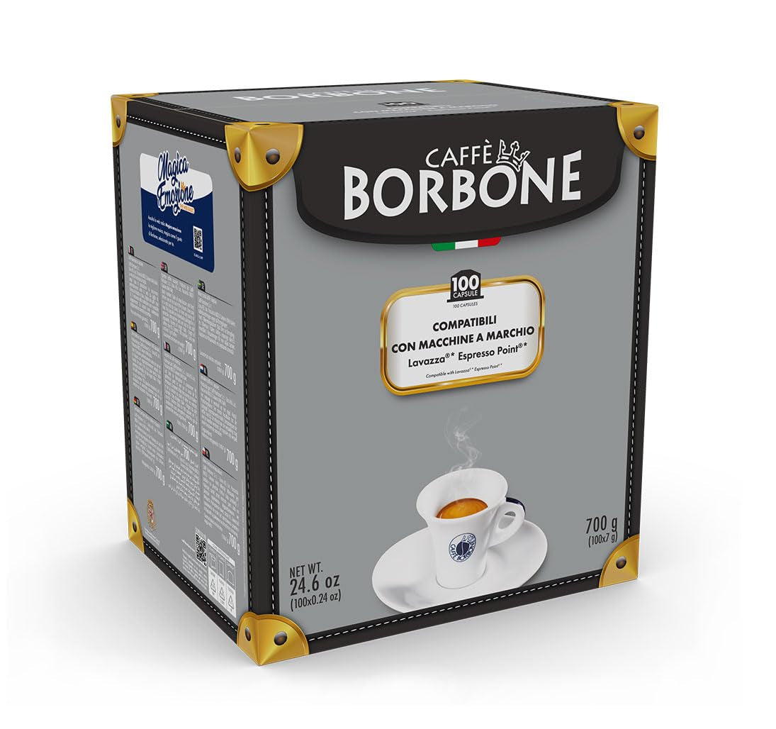 Caffè Borbone Blue Kaffeemischung – 100 Kapseln – kompatibel mit Kaffeemaschinen der Marke Lavazza®* Espresso Point®*