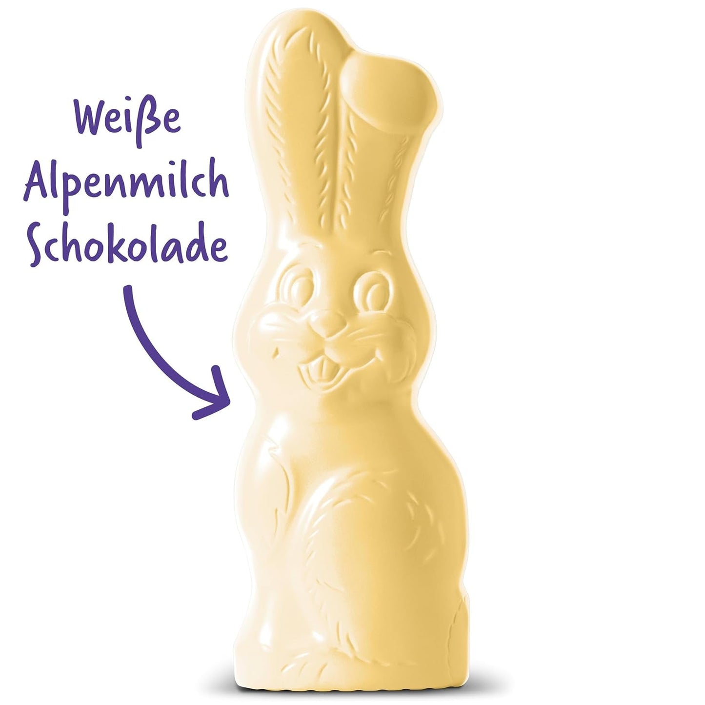 Milka Smiling Bunny White – Osterschokolade aus weißer Schokolade in Hasenform – 14 x 90g