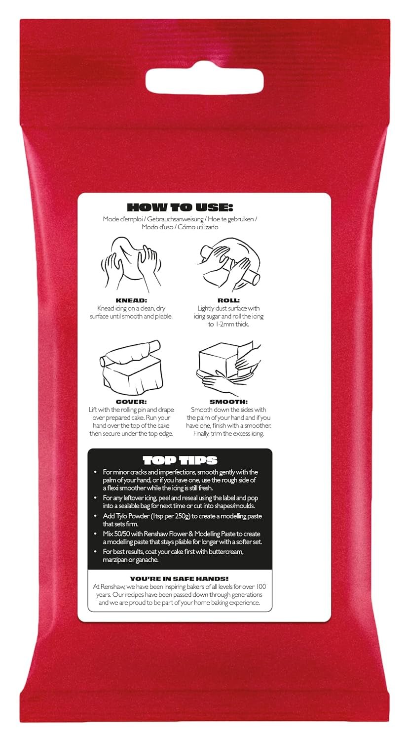 Extra Fondant Schwarz 1 kg – Extra elastischer Fondant mit Vanillegeschmack, perfekt zum Bedecken von Kuchen – Schwarz – 1 kg Zuckerpaste Naty Shop