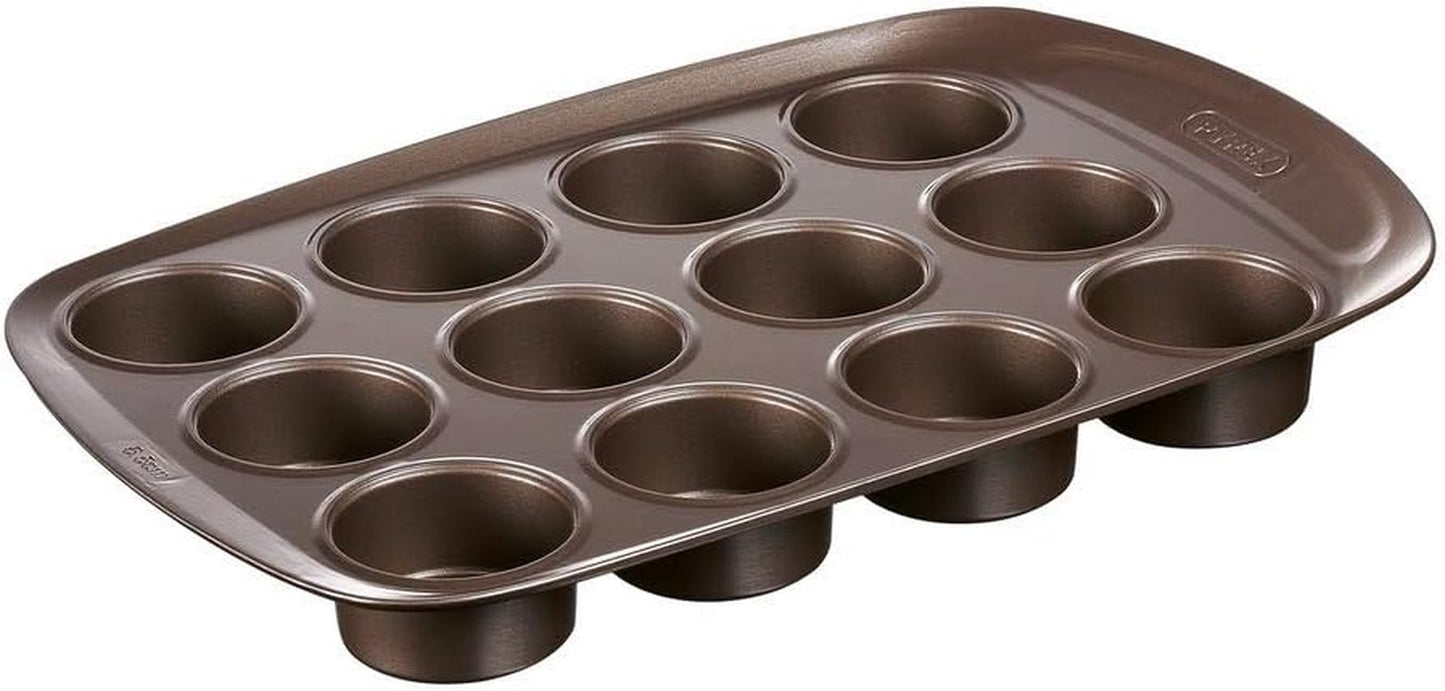Pyrex BANDEJA 6 MAGDALENAS ASIMETRIA PX Muffinförmchen, Metall, Bunt, 6 Magdalena Formen und Bleche zum Backen Naty Shop 12 Magdalena