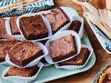 Mix Für Fudge Brownie: Einfach Zu Berübenender, Extrem Fudgy Brownie Mit Richem Schokoladengeschmack, Halal. 500 g. Mischung zum Backen und Kochen Naty Shop
