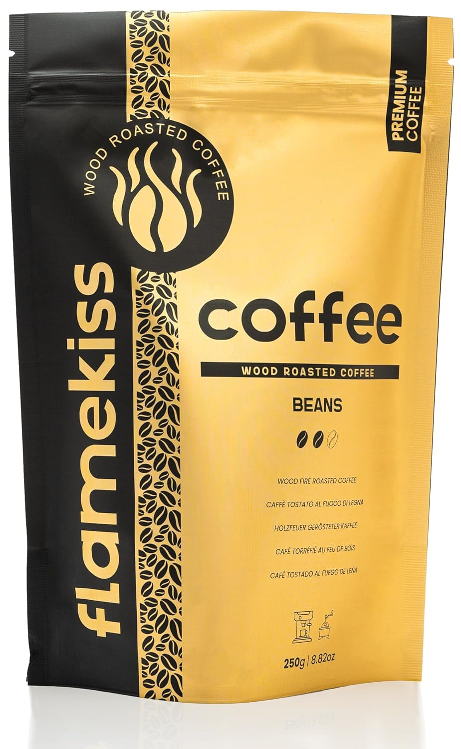 Kaffeebohnen 250g – Hochwertige Arabica- und Robusta-Espressobohnen, handgeröstet in Holz, für den vollen und aromatischen Geschmack von Kaffeebohnen