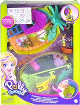 Polly Pocket GKJ64 – Tragbare Ananas-Taschenbox mit 8 lustigen Funktionen, Polly- und Purple-Puppen, 2 Zubehörteilen und Aufkleberbogen; Spielzeug für Kinder ab 4 Jahren Papusi Naty Shop