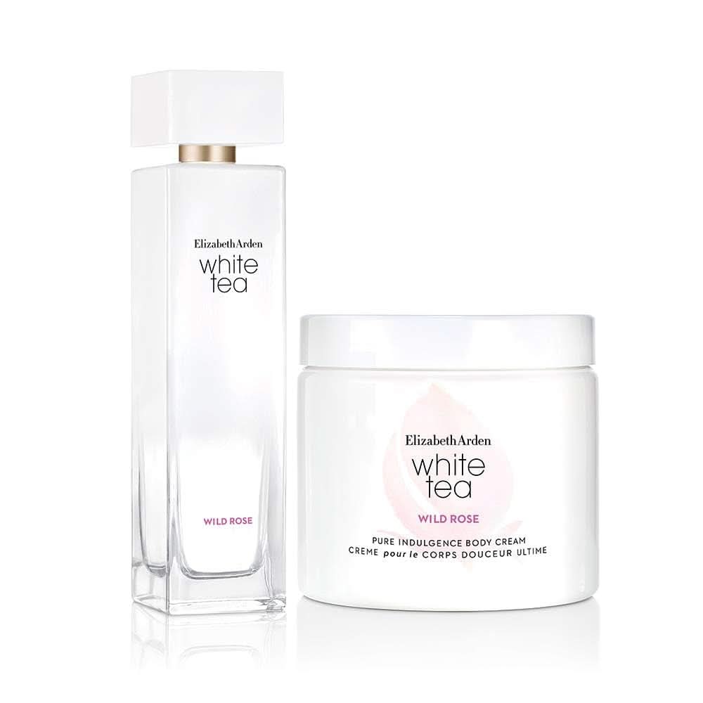 Elizabeth Arden - Wild Rose White Tea, Rosen-Körpercreme für Frauen Kosmetik und Schönheit Naty Shop