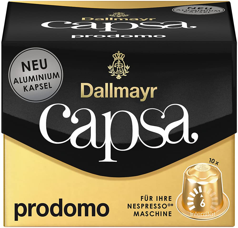 Capsa Lungo Belluno XXL, 39 Nespresso-kompatible Kapseln, 1er Pack (1 x 218 g) & Capsa prodomo, 56g