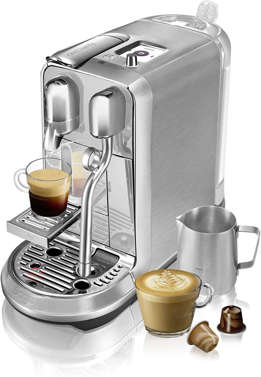 Sage Nespresso SNE800BSS Creatista Plus Kapsel-Espressomaschine, gebürsteter Edelstahl