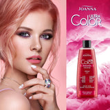 Joanna Ultra Color – Rosa Farbspülung für blondes und helles Haar – Pastellrosa – Natürlicher Glanz – Entfernt den Gelbstich aus graublondem Haar – Vorübergehende Wirkung – 150 ml Haarfärbemittel Naty Shop