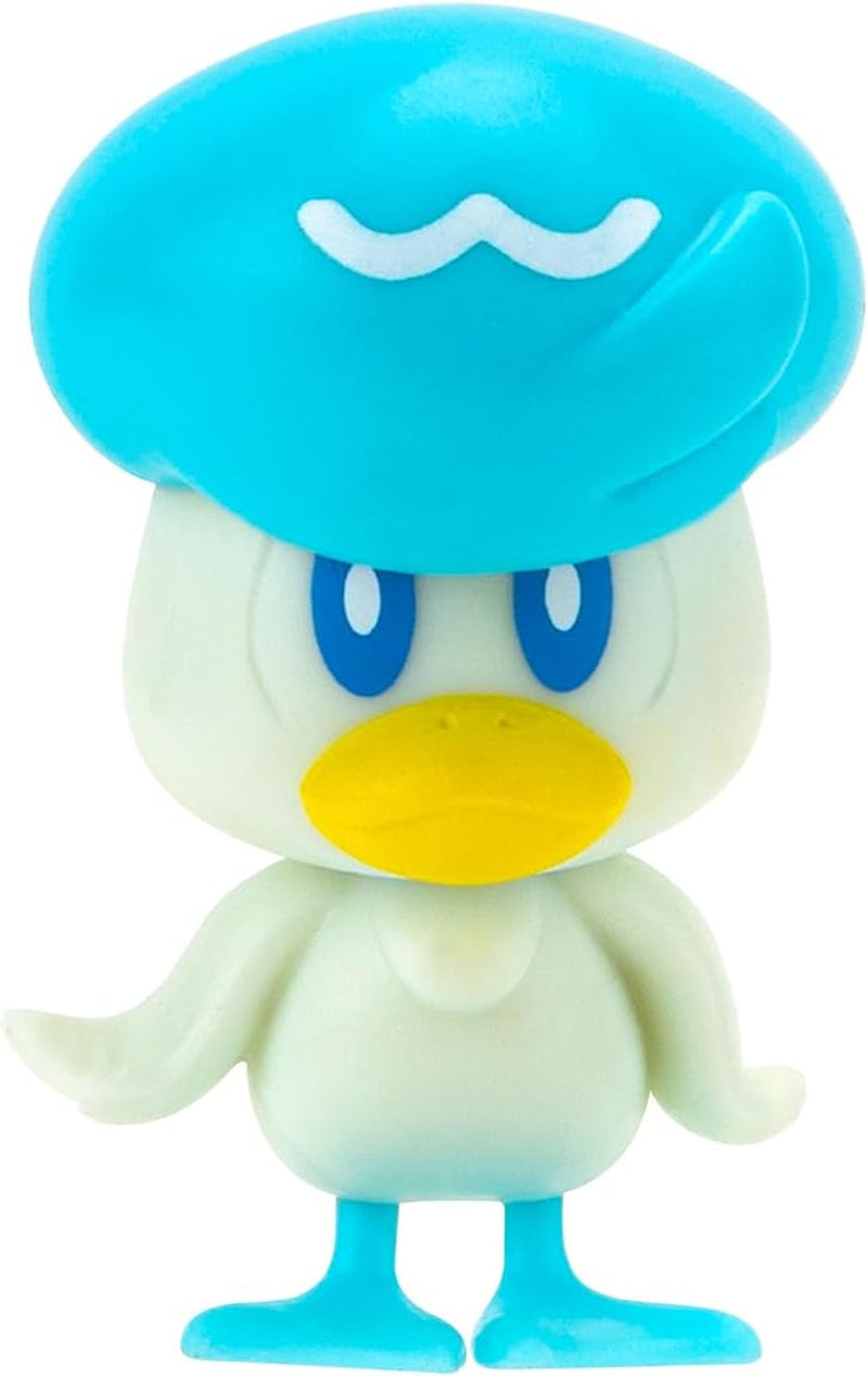 Pokémon PKW3402 – Kampffiguren-Multipack – 4er-Pack mit Pikachu, Krokodil, Kwaks, Felori, offiziellen Detailfiguren, je 5 cm. Actionfiguren Naty Shop