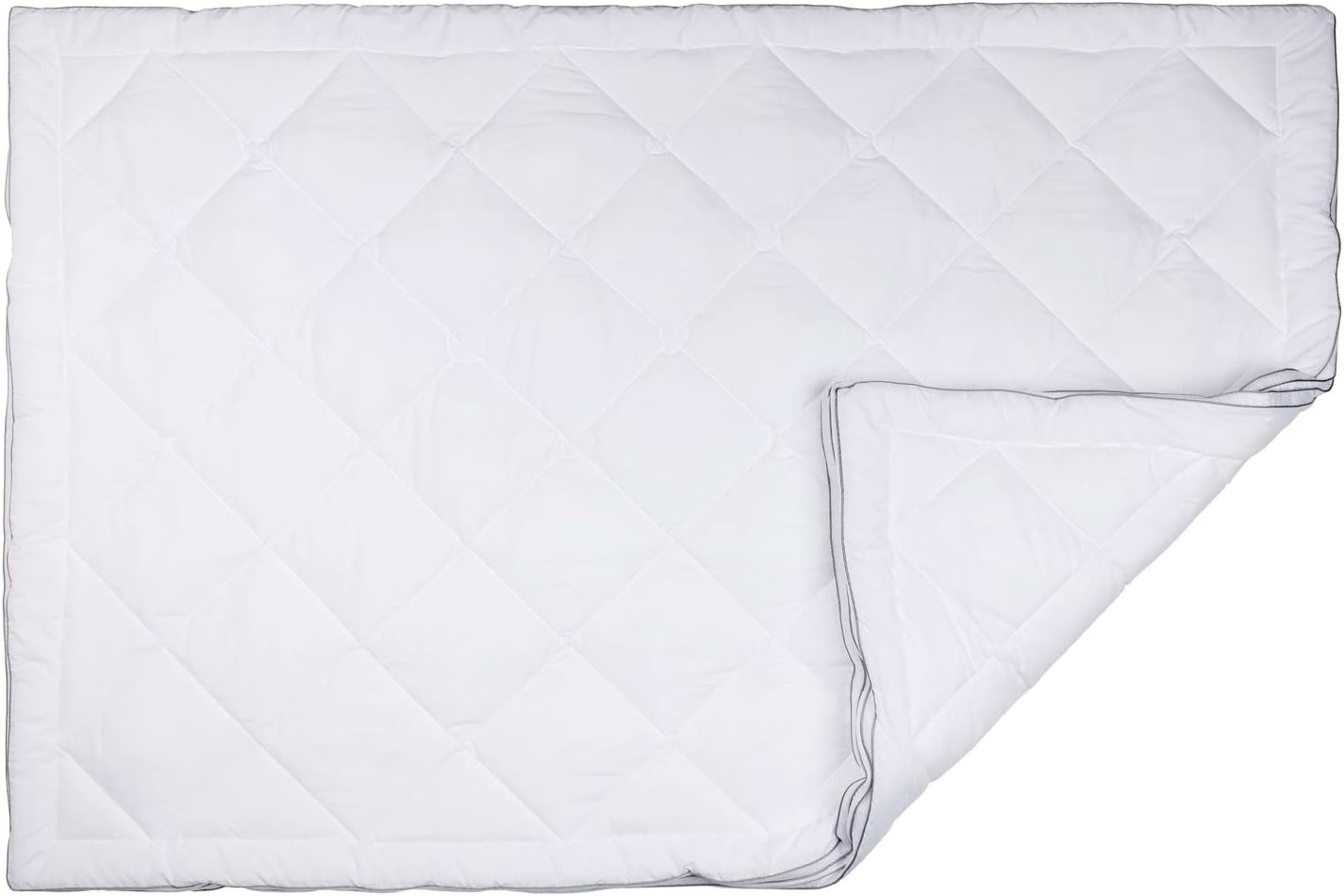 Gözze – 4-Jahreszeiten-Steppdecke, 2er-Set, Sommerdecke + Herbst-/Frühlingsdecke, atmungsaktive Steppdecke mit Klimaband, 135 x 200 cm – Weiße Steppdecken und Quilts Naty Shop
