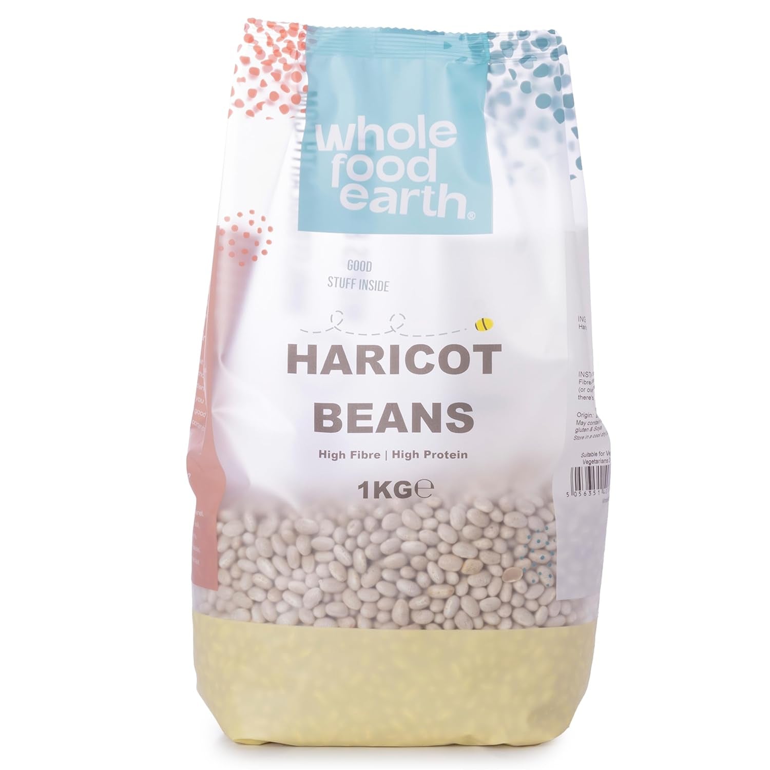 Grüne Bohnen Wholefood Earth 1kg | GVO-frei | Natürlich | Reich an Ballaststoffen | Reich an Protein