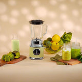 Cecotec Standmixer Retro Retrotwist Grün. 800W Maximale Leistung, Pulse-Funktion, 4-Klingen-Messer Mit Schwarzer Titanbeschichtung Und 1L Krug, Vintage-Design in Grün Kitchen Naty Shop