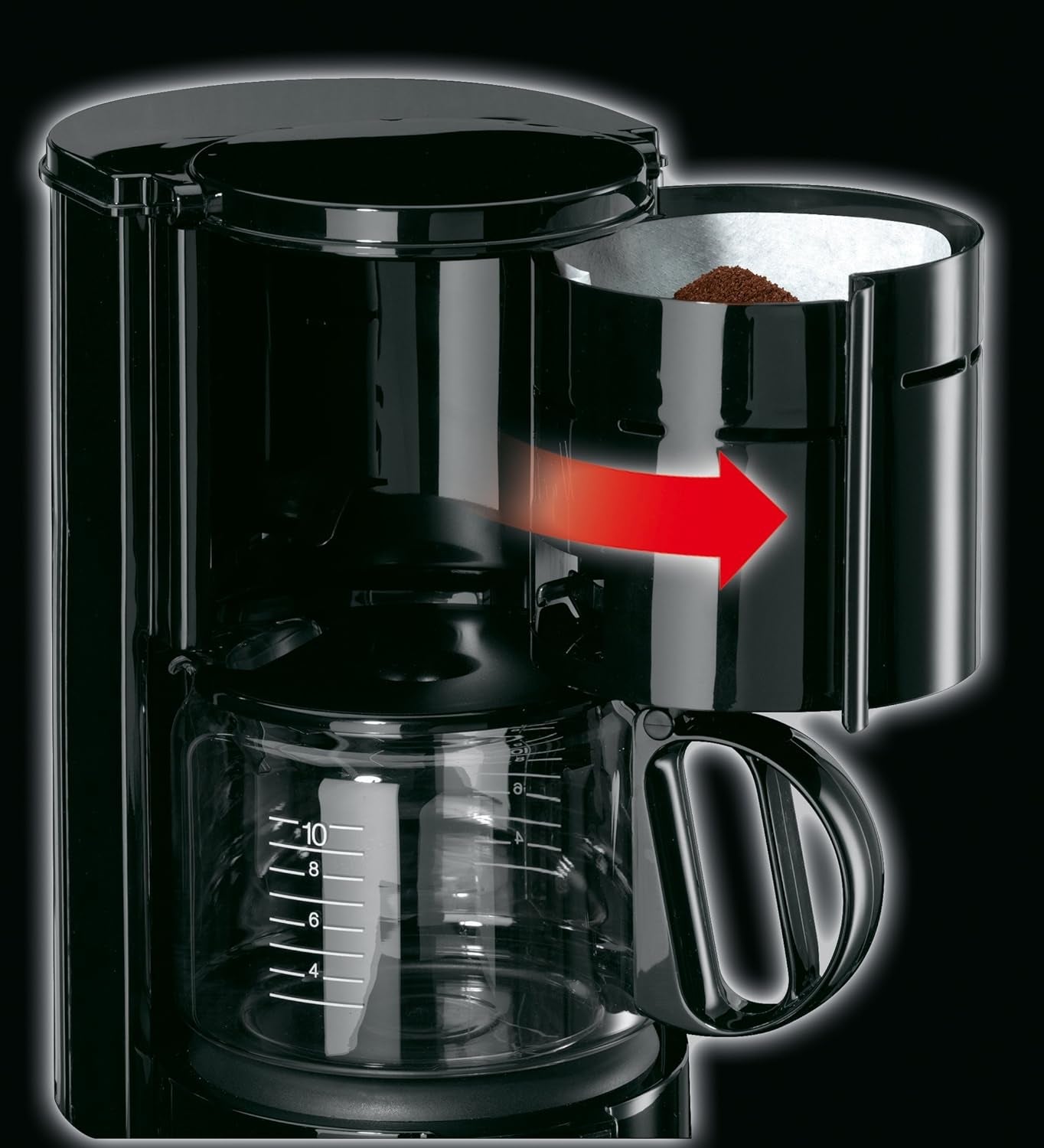 Braun KF 47 BK Espressomaschine – Espressomaschine mit Filter und Glaskaraffe für klassischen Filterkaffee, aromatischer Kaffee dank OptiBrew-System, Anti-Tropf-System, automatische Abschaltung, schwarz