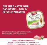 Adult Pure & Mild Nassfutter für Katzen mit Huhn und Katzenminze (32 x 100 g), für empfindliche Katzen, getreide- und zuckerfrei, leicht verdauliches Nassfutter mit Huhn