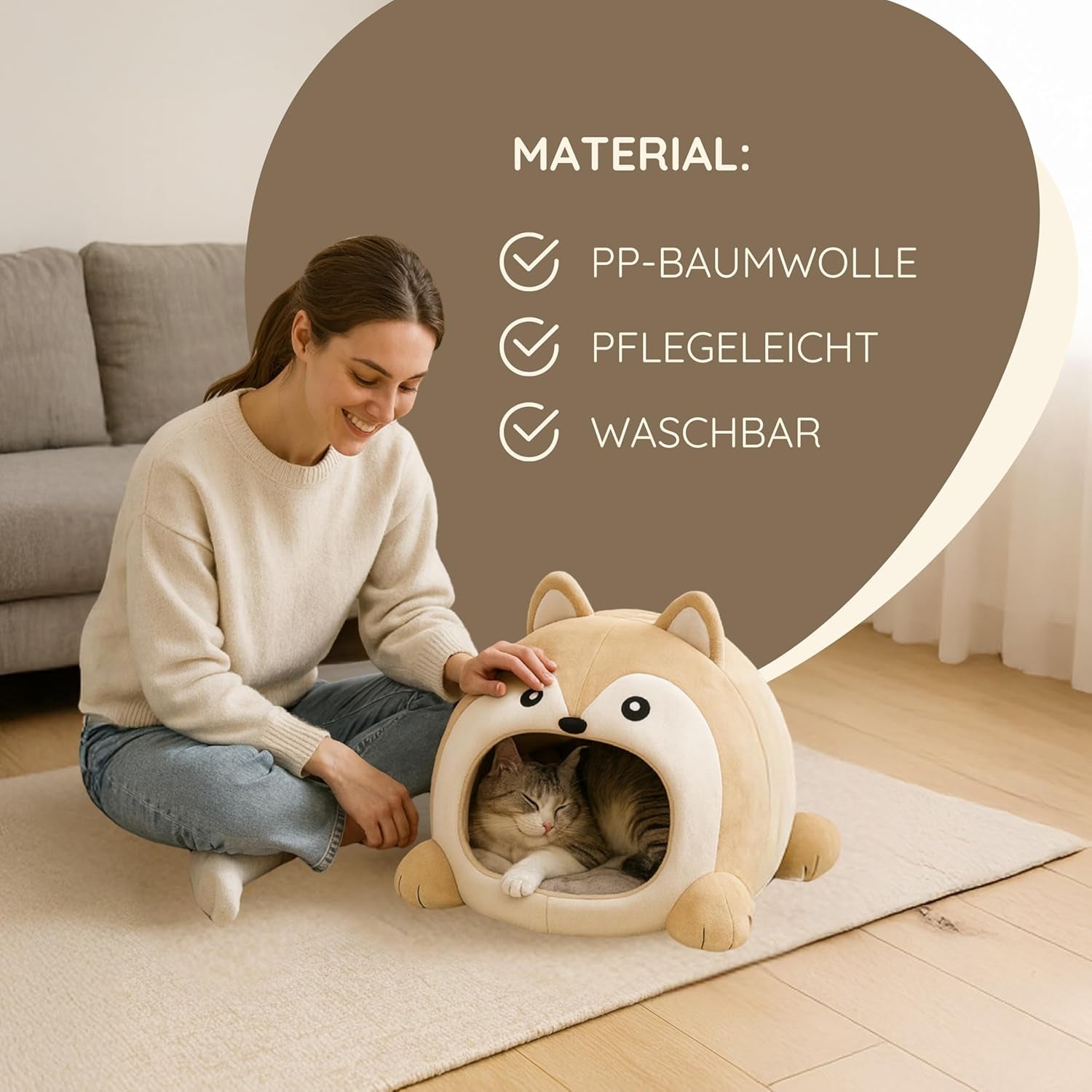 Decken und Möbel, Haustiere, Höhlen und Häuser, Katzen, Betten für Katzen, Katzenbetten, Matratzen