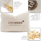 Swiss stone pine family Swiss stone pine pillow Simply heavenly dreaming 30X20 cm, wood, natural, 1 piece (1 pack) Naty Shop standard pillows