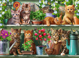 Ravensburger Puzzle 12000205 – Katzen Im Regal – 500-teiliges Puzzle für Erwachsene und Kinder ab 10 Jahren, Katzen-Tier-Puzzle, Puzzle Naty Shop, neues Design