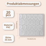 20 Jelly-Nagelklebetabletten – klare, starke, doppelseitige Klebepads, wasserfest, wiederverwendbar, zum Aufdrücken der Nägel, DIY-Maniküre-Set, Nagelzubehör