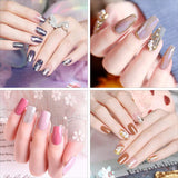200 Stück künstliche Nagelspitzen, 10 Größen, Acryl, künstliche Nägel mit Nagelhautschieber und transparenter Box für Frauen und Mädchen (natürlich und transparent)