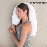 Innovagoods Ergonomisches U-förmiges Kissen für Seitenschläfer, ideal für die Schwangerschaft, fördert ruhiges Atmen, reduziert Schnarchen, Baumwolle und Polyester, weiß, 39 x 57 x 14 cm. Orthopädische Halskissen von Naty Shop