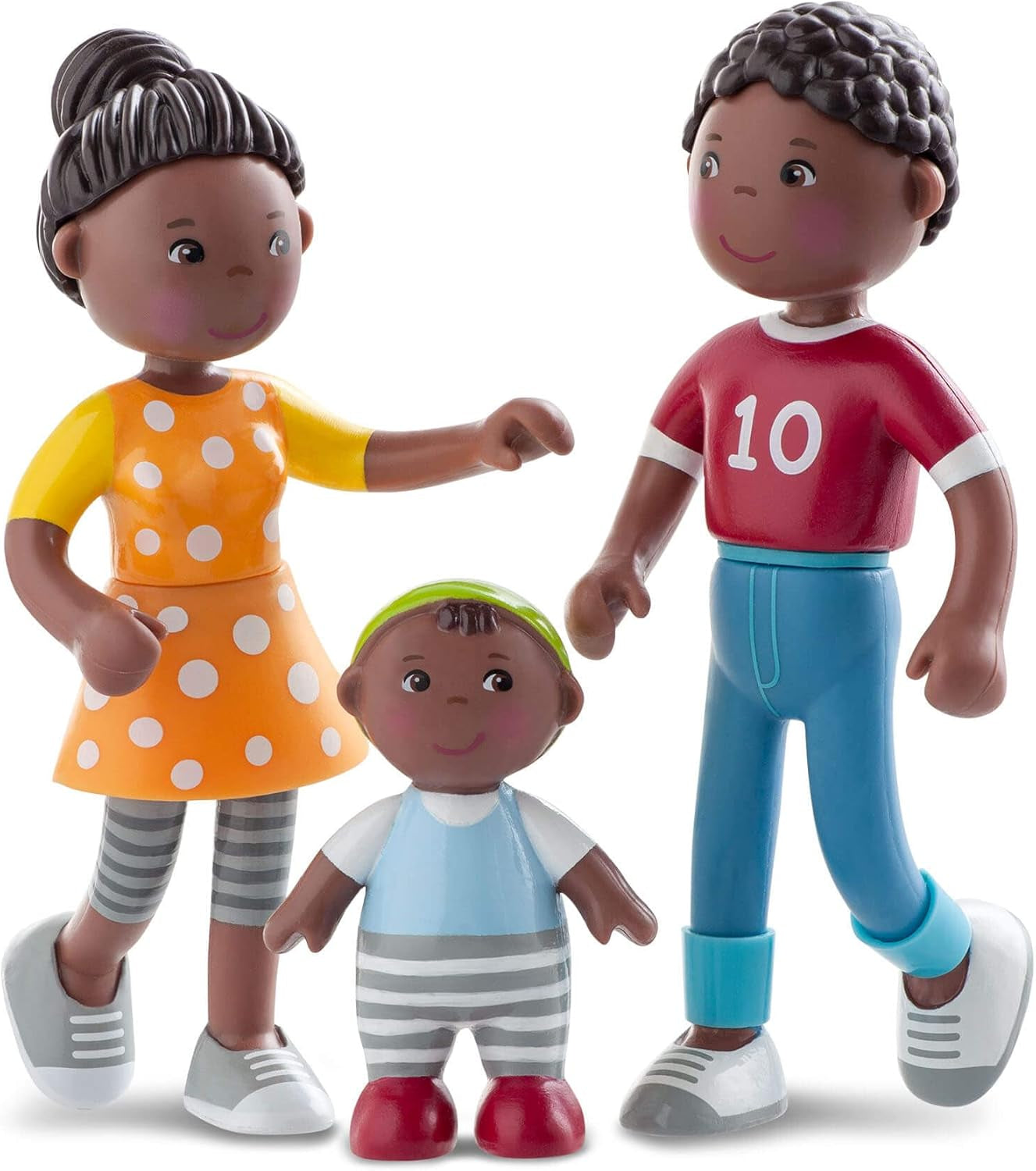 HABA 306696 – Little Friends Family Time Spielset, flexibles Puppenzubehör, ab 3 Jahren