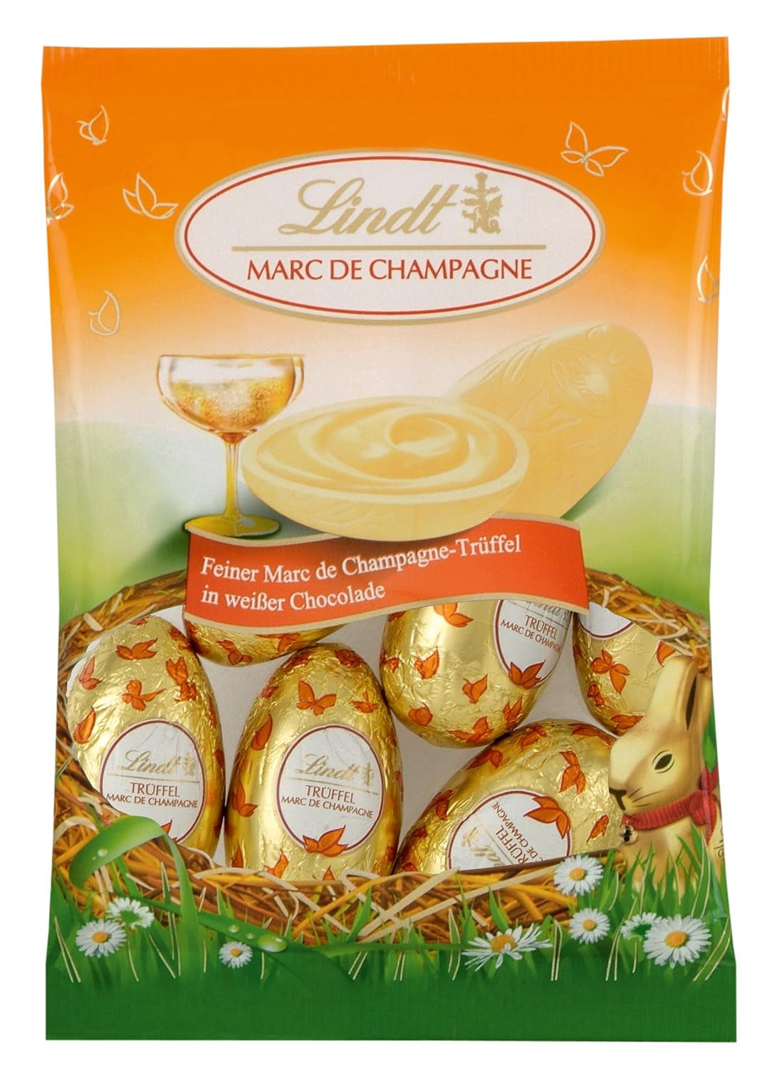Spezielle Schokoladenmischung | 2 x 180g | Vollmilcheier in fünf Sorten mit und ohne Alkohol (Eier Marc de Champagne und Schokoladentrüffel | 3 x 90 g)