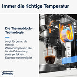 De'Longhi Dedica Style EC 685.B – Espressomaschine mit Siebträger, Espressomaschine mit professionellem Milchaufschäumer, nur 15 cm breit, für gemahlenen Kaffee oder ESE-Kapseln, 1 l Wassertank, schwarz