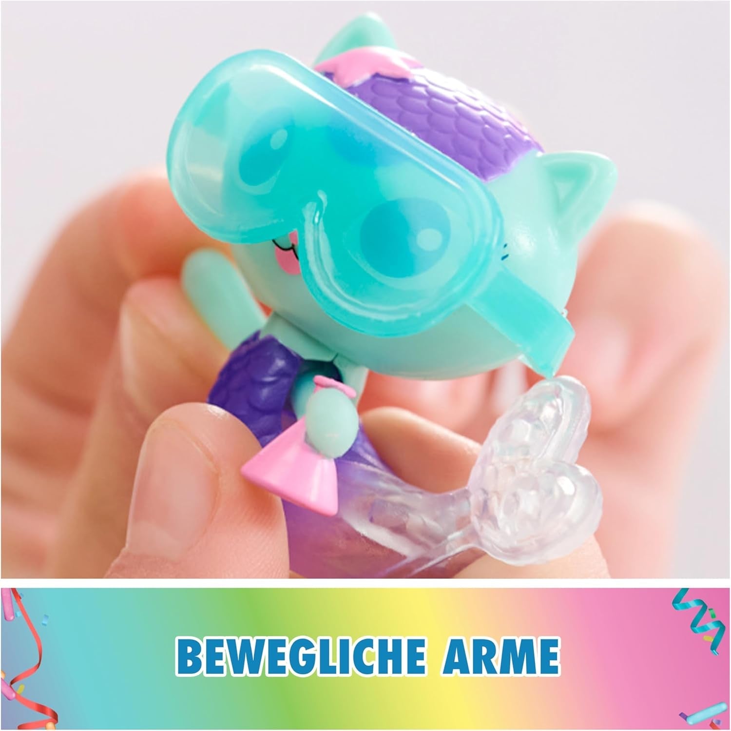 DREAMWORKS GABBY DOLLS HOUSE – Meerkätzchen Bobble Kitty Möbelpaket, Katzenfigur mit Puppenhausmöbeln und Zubehör, ab 3 Jahren