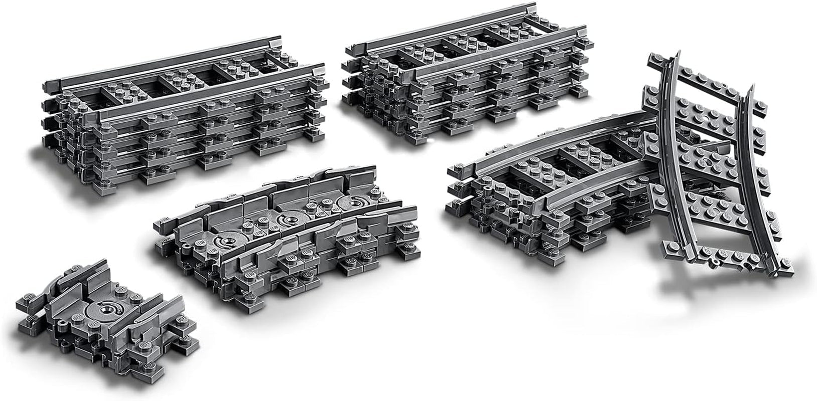 LEGO 60205 City Tracks, 20-teiliges Erweiterungsset für Kinder, Jungen und Mädchen, Spielzeugset, Bausets