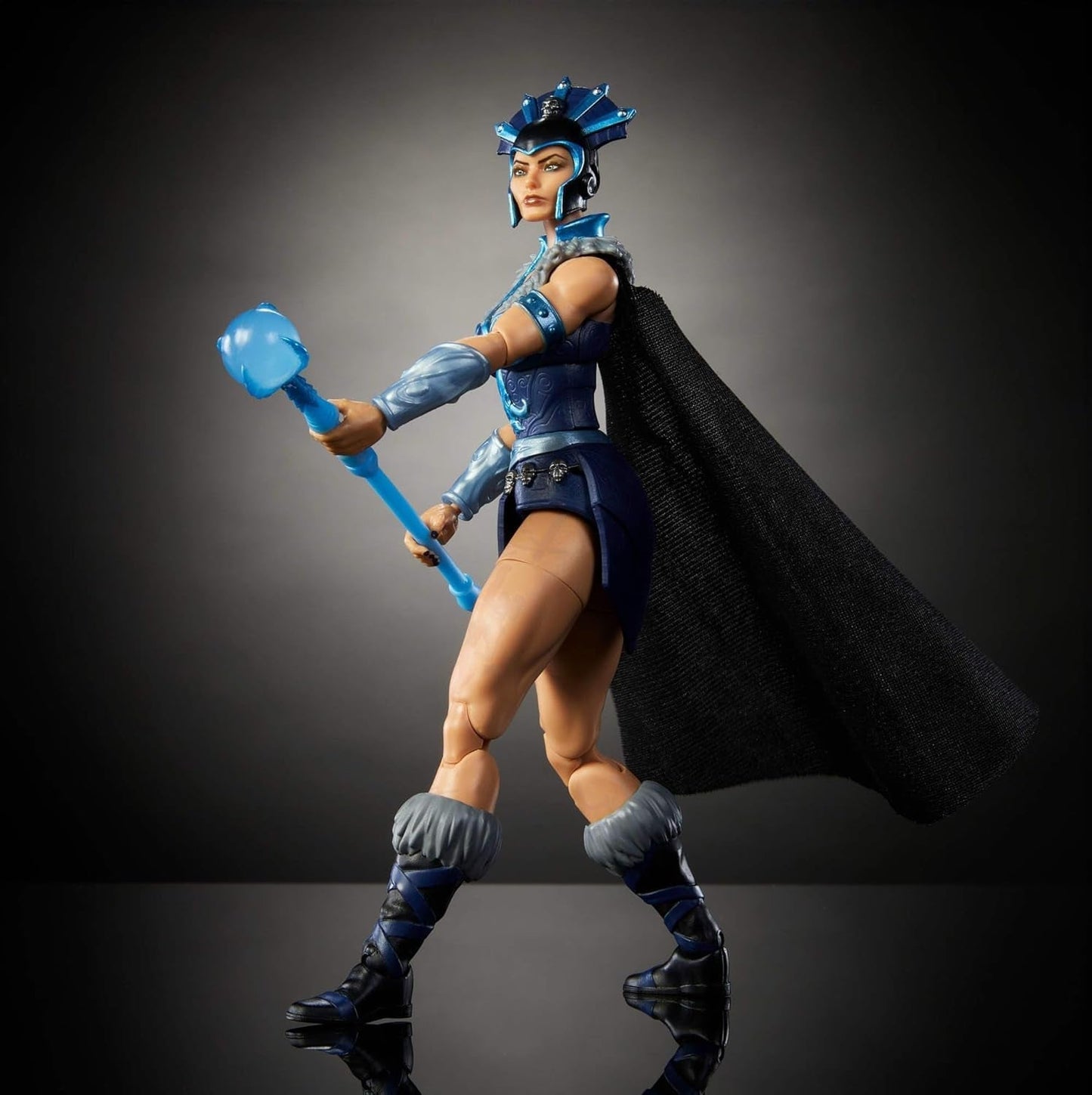 Masters of the Universe Masterverse Actionfigur, ca. 18 cm groß, New Eternia Evil-Lyn, MOTU Toy Villainess, Zauberin, 30 Bewegungspunkte, Kristallkugelstab, JBP77 Actionfiguren Naty Shop