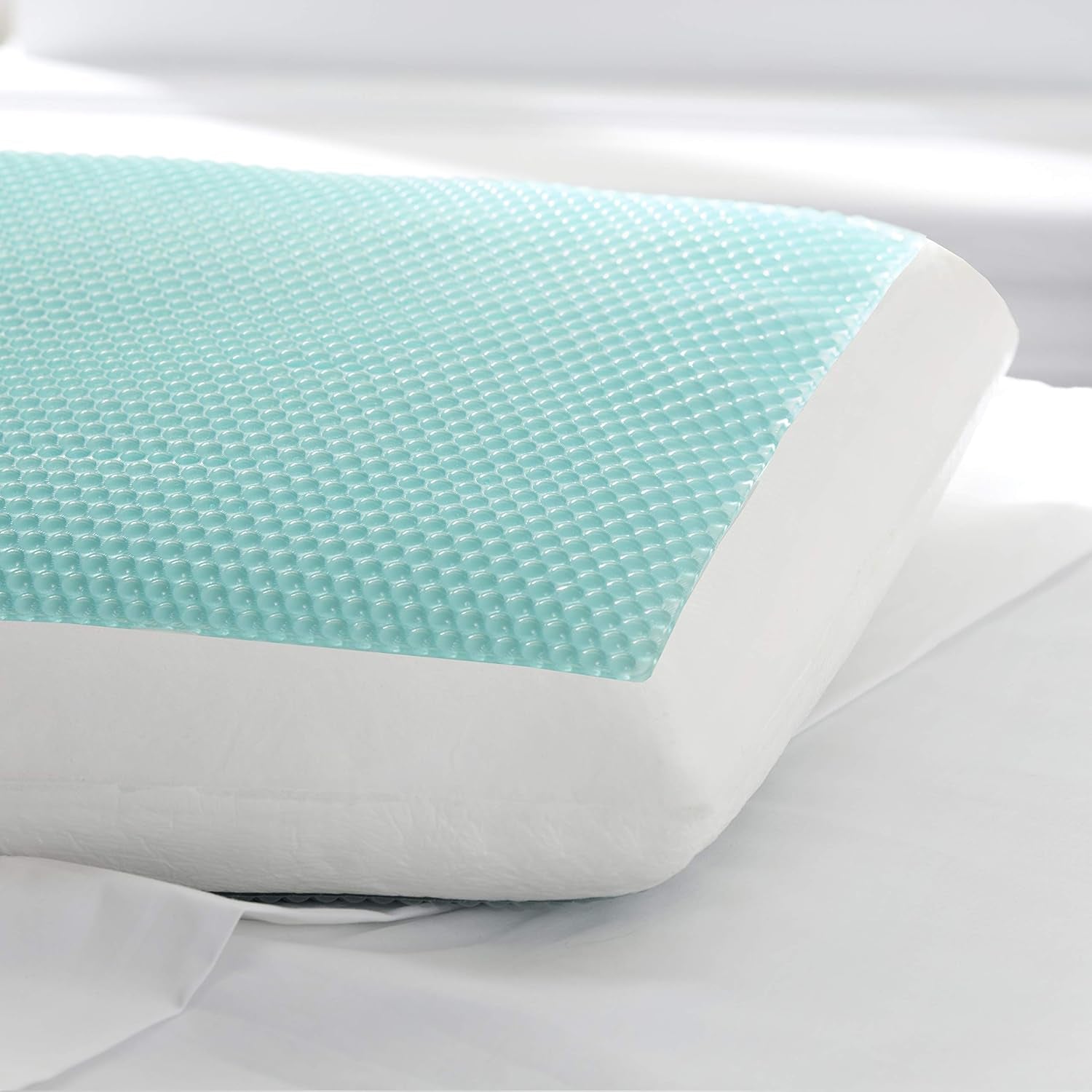 Sealy SE '19 Essentials SM Aqua Bubble Gel Sheet, 1 MC (US) Kissen, Weiß, 61 x 40 x 14 cm Naty Shop Standardkissen