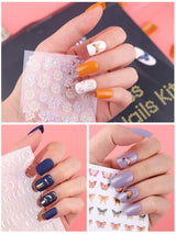 EBANKU 576 Stück kurze Press-on-Nägel mit Nagelkleber, 12 Farben kurze matte Kunstnägel, 8 kurze glänzende Kunstnägel, 4 glitzernde Kunstnägel