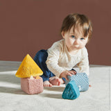 KALOO - Reize - 4 evolutionäre Formen mit Geräuschen - Produkte für Kinder - Stapelspiel - Hör- und Greiffähigkeiten - Ab der Geburt, K227002 Babyspielzeug Naty Shop