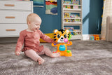 Fisher-Price Lernspielzeug für Babys und Kleinkinder, Beat Bande Learning & Dancing Tiger Justin mit Geräuschen und Lichtern für Babys ab 9 Monaten, italienische Version, HYL04 Babyspielzeug Naty Shop