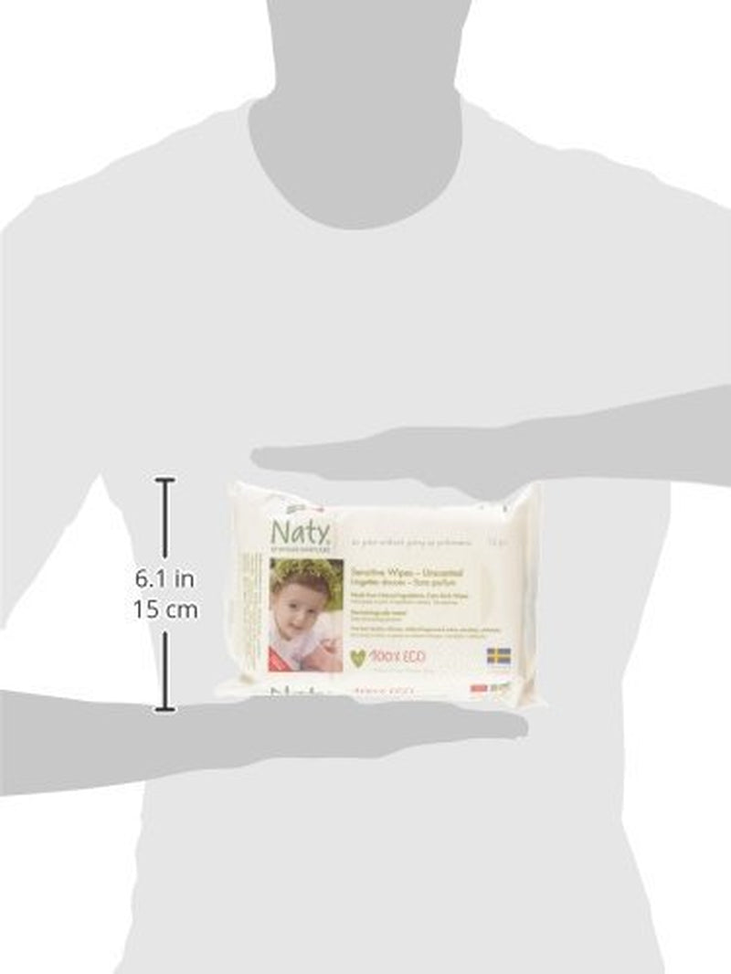 Eco by Naty Baby Care, Bio-Feuchttücher für Babys, parfümfrei, 56 Windeln