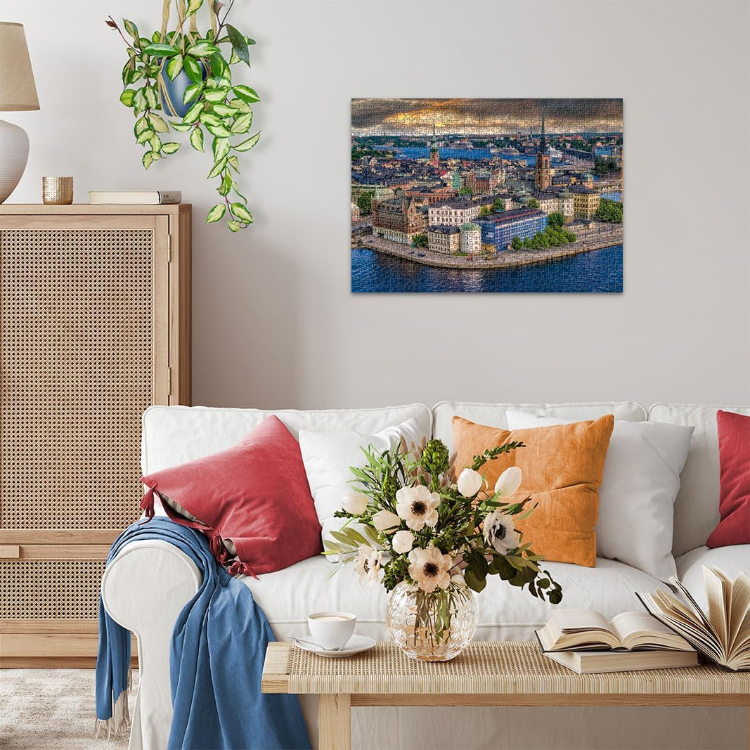 Ravensburger Puzzle Scandinavian Places 12000114 – Stockholm, Schweden – 1000-teiliges Puzzle für Erwachsene und Kinder über 14 Puzzle Naty Shop