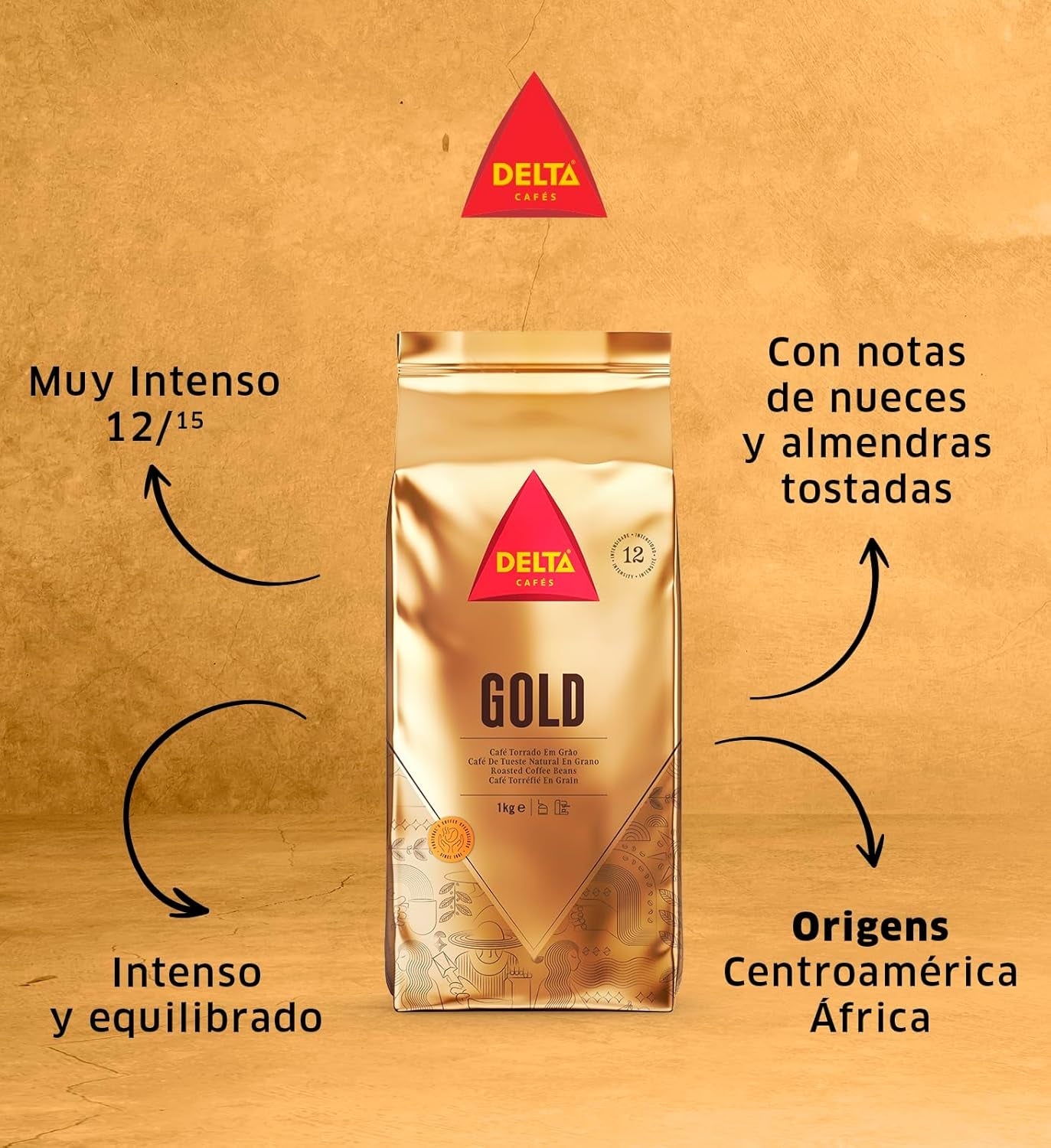 Delta GOLD Kaffeebohnen (1kg)