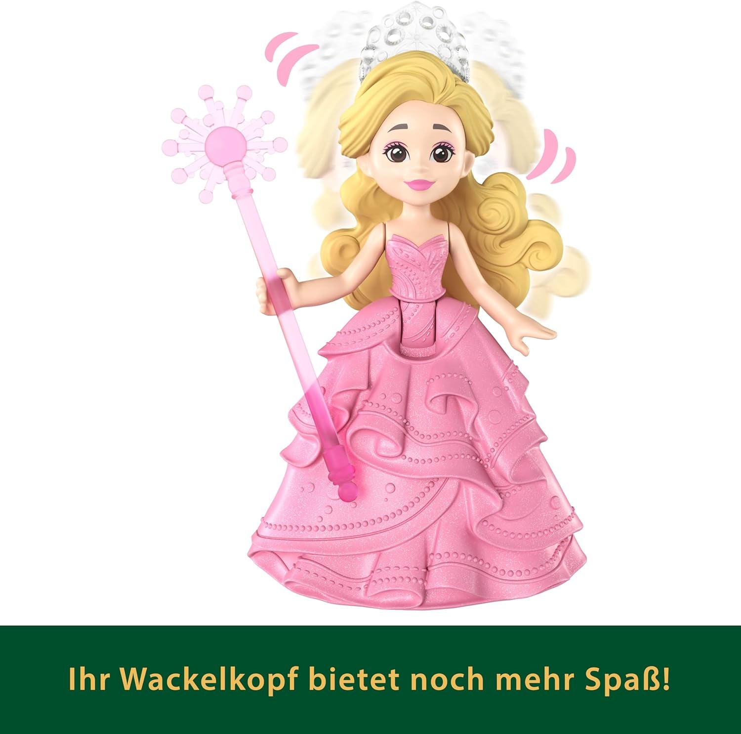 Mattel Universal Pictures Evil Glinda Floating Bubble, von einem vertrauten Film inspiriertes Glinda-Minipuppen- und Fahrzeug-Spielset, JFM25, [Mehrfarbig]
