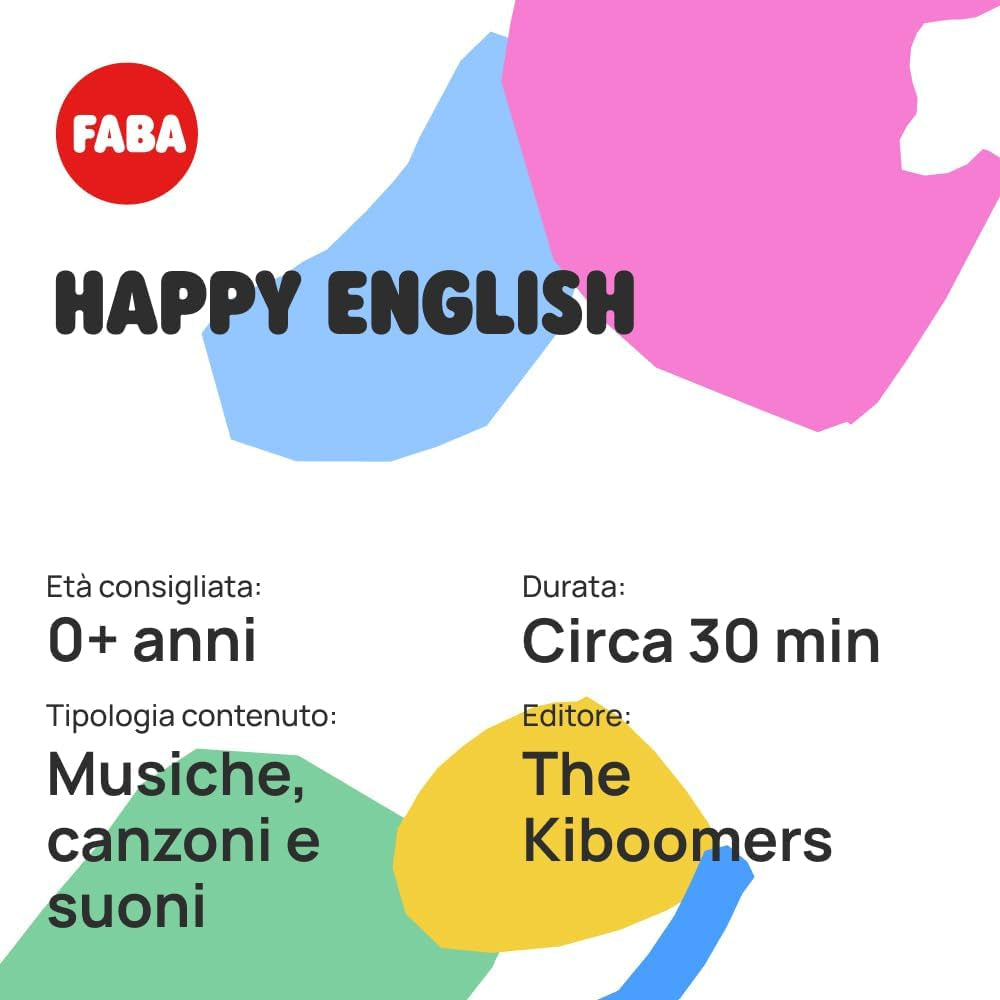 Klangfigur - Happy English - Musik und Lieder auf Englisch - Spielzeug mit Lerninhalt, italienische Version, Jungen und Mädchen jeden Alters Babyspielzeug Naty Shop